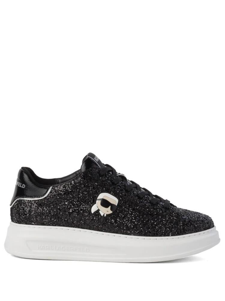 Karl Lagerfeld Ikonik NFT Kapri glitter-detail sneakers - Black Cover