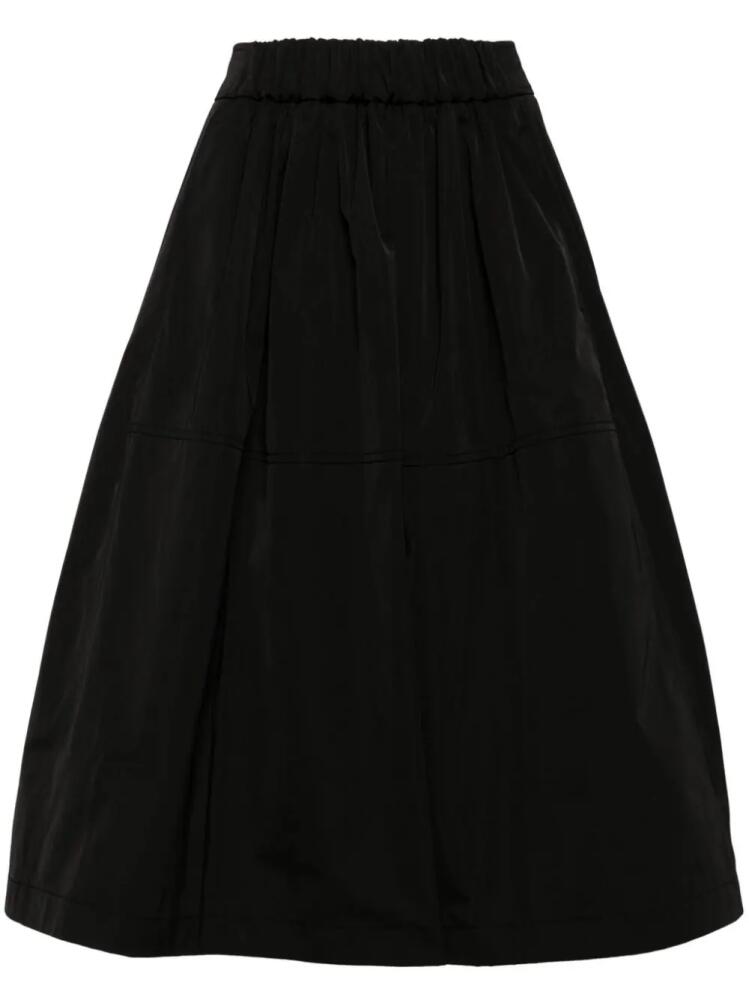 STUDIO TOMBOY elasticated-waist A-line midi skirt - Black Cover