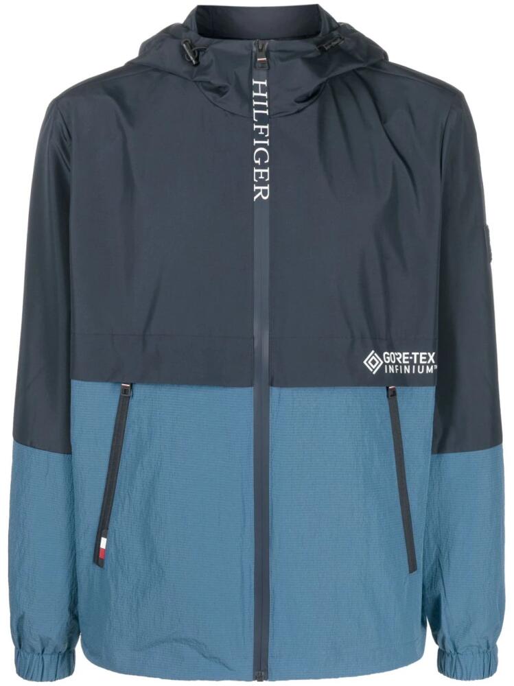 Tommy Hilfiger panelled-design hooded jacket - Blue Cover