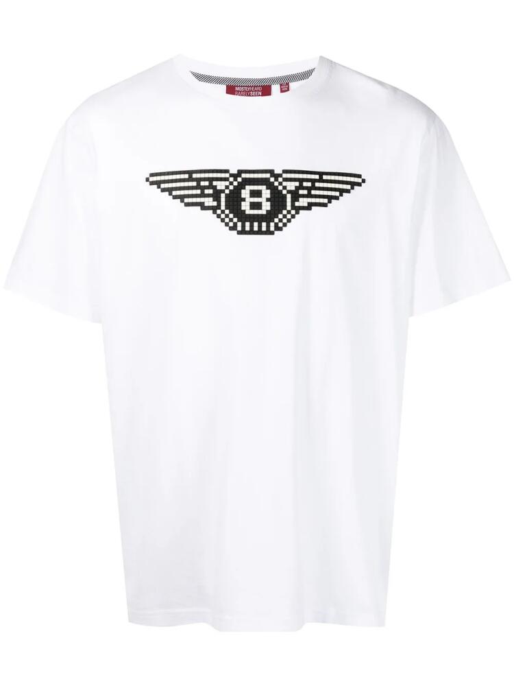 Mostly Heard Rarely Seen 8-Bit Flying 8 graphic-print T-shirt - White Cover