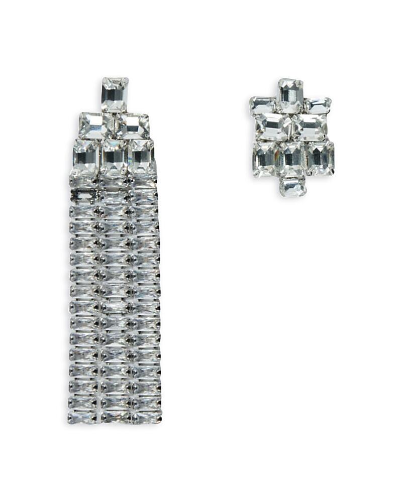 Maje Asymmetrical Cascade Crystal Earrings Cover