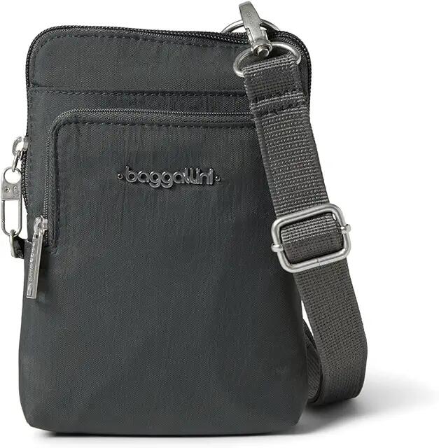 Baggallini Securtex Anti-Theft Activity Crossbody (Charcoal) Handbags Cover