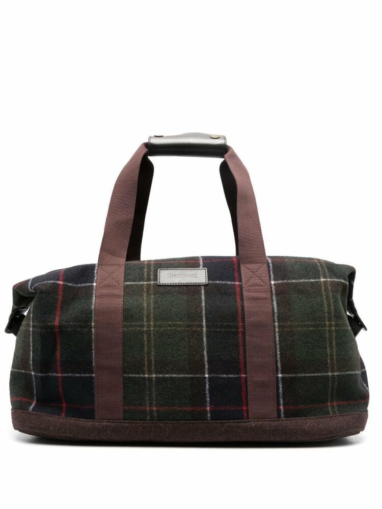 Barbour tartan-check holdall - Green Cover