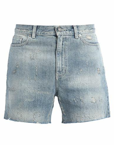 Saint Laurent Man Denim shorts Blue Cotton Cover