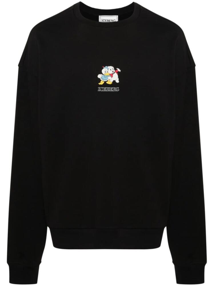 Iceberg cartoon-print sweatshirt - Black Cover