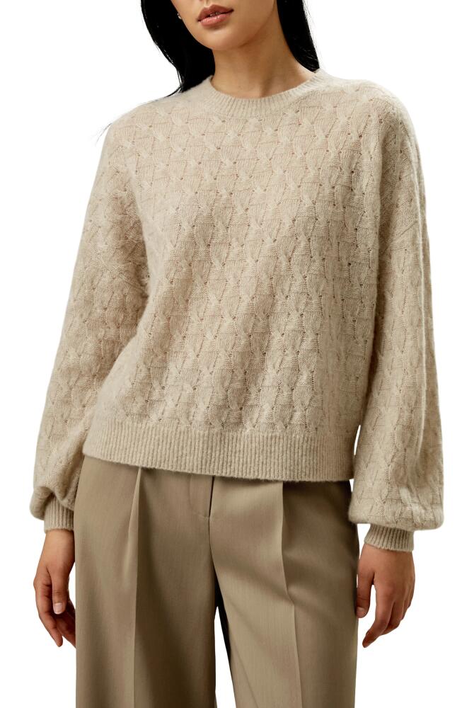 Lilysilk Silk-cashmere Blend Sweater for Women in Beige Cover