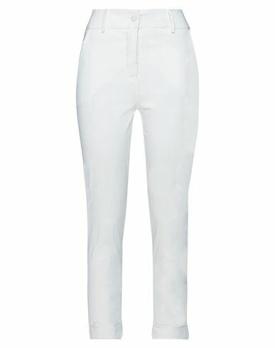 Virginia Bizzi Woman Pants White Viscose, Polyester, Elastane Cover