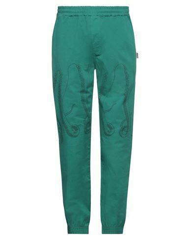 Octopus Man Pants Emerald green Cotton, Elastane Cover