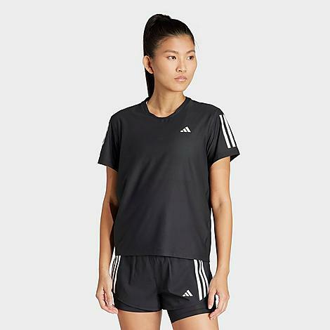 Adidas Women's Own The Run T-Shirt in Black/Black Cover