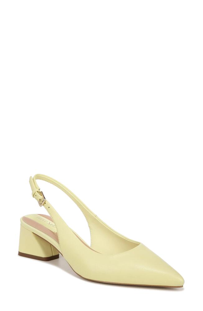 Franco Sarto Racer Slingback Pointed Toe Pump in Yellow Cover