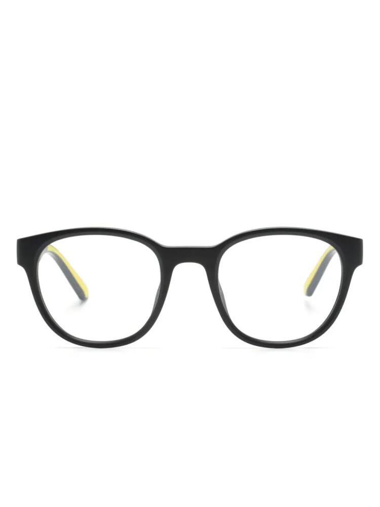 Ferrari square-frame matte glasses - Black Cover