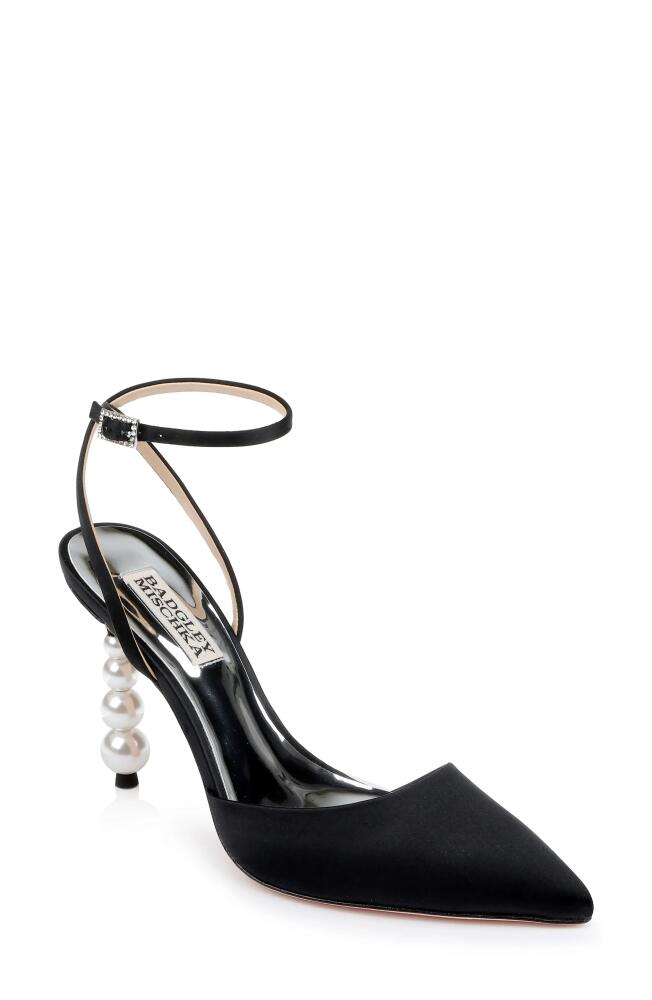 Badgley Mischka Collection Indie Ankle Strap Pointed Toe Pump in Black Cover