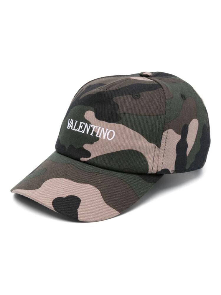 Valentino Garavani embroidered-logo baseball cap - Green Cover