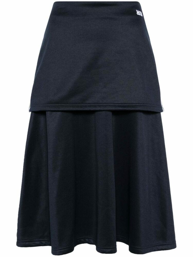 Wales Bonner Mantra tiered skirt - Blue Cover