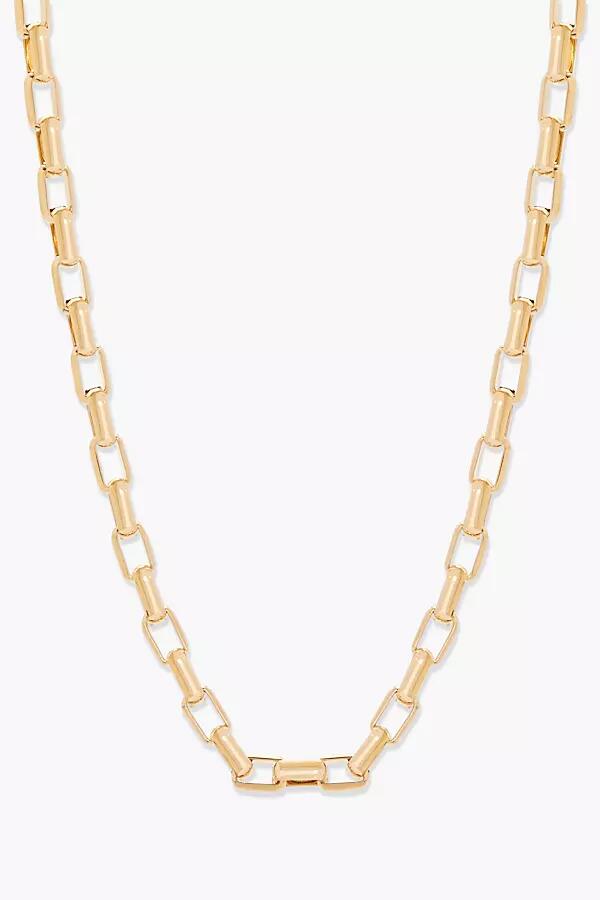 brook & york Puffed Rectangular Link Chain Necklace Cover