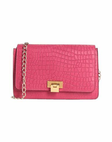 Visone Woman Cross-body bag Fuchsia Calfskin Cover