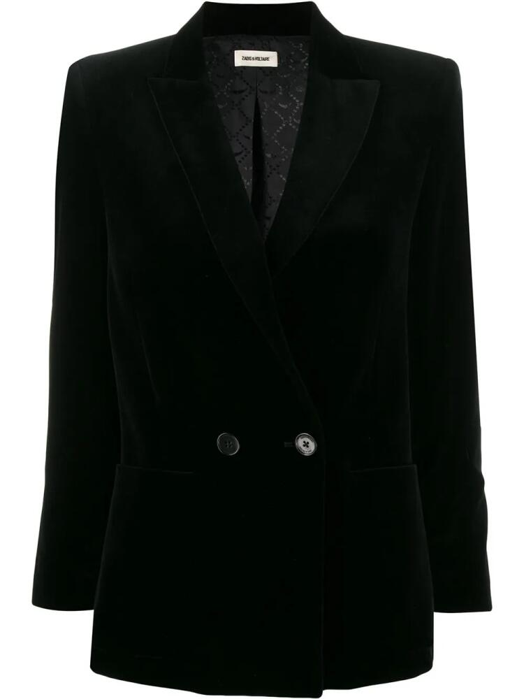 Zadig&Voltaire Visko velvet blazer - Black Cover