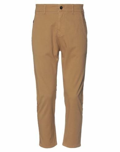 Novemb3r Man Pants Camel Cotton, Elastane Cover