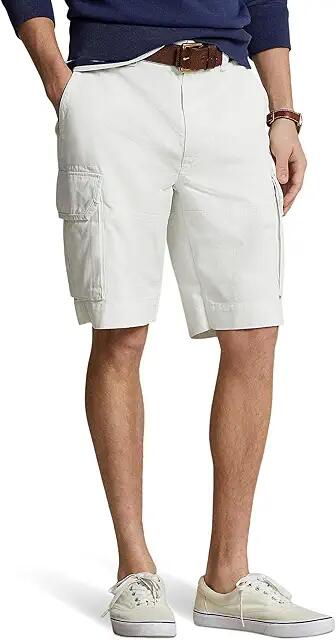 Polo Ralph Lauren 10.5-Inch Relaxed Fit Twill Cargo Shorts (Deckwash White) Men's Shorts Cover