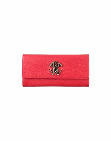 Roberto Cavalli Woman Wallet Brick red Bovine leather Cover