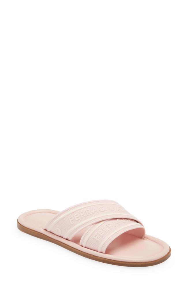 FERRAGAMO Laurene Slide Sandal in Nylund Pink Cover