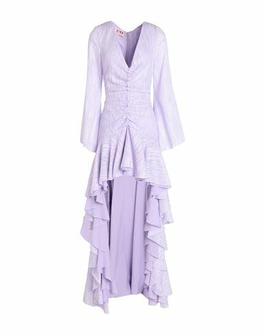 Gina Gorgeous Woman Mini dress Lilac Polyester, Metal Cover