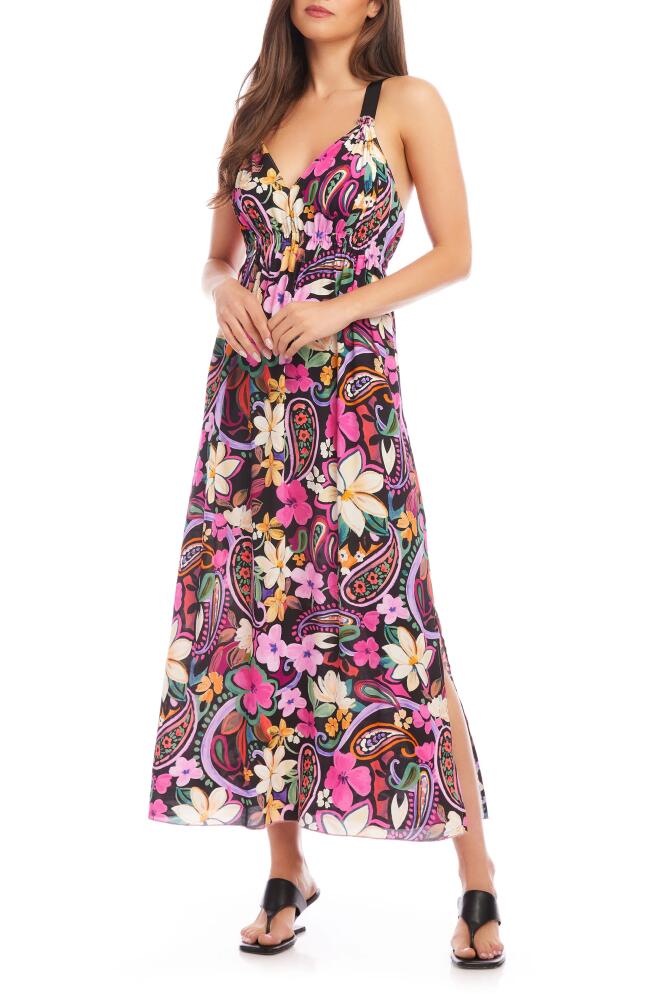 FIFTEEN TWENTY Floral Maxi Dress in Pink Print Cover