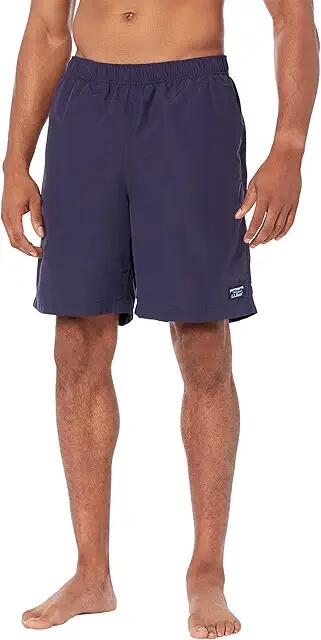 L.L.Bean 8 Classic Supplex Sport Shorts (Navy) Men's Swimwear Cover