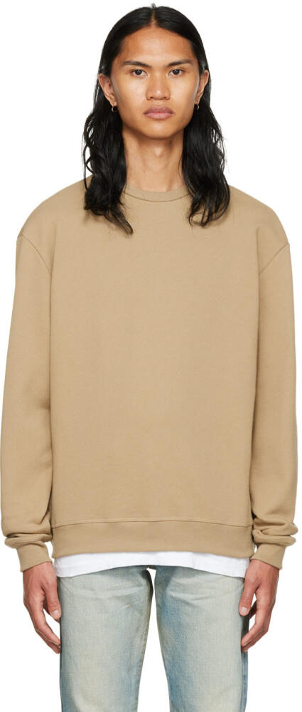 John Elliott Tan Cotton Sweatshirt Cover