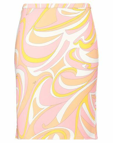 Pucci Woman Mini skirt Pink Viscose, Silk Cover