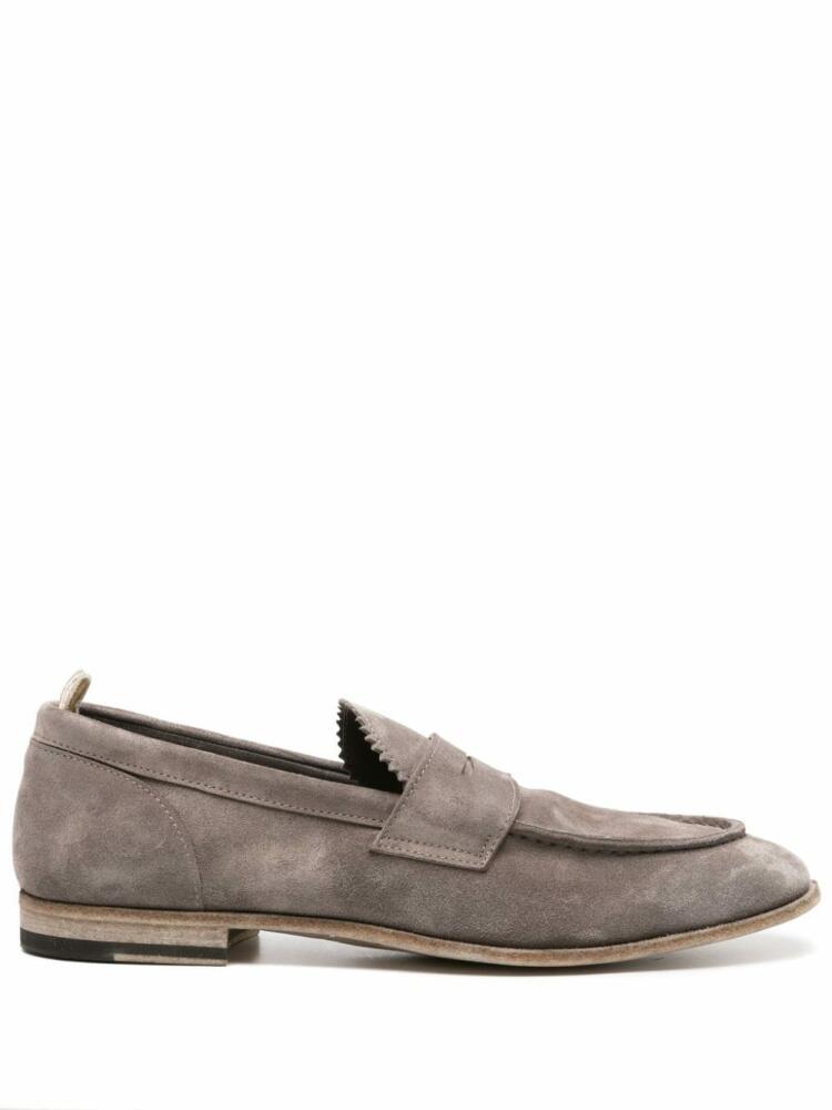 Officine Creative Solitude 001 suede penny loafers - Grey Cover