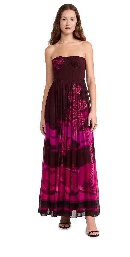 Hemant and Nandita Long Dress Burgundy Cover