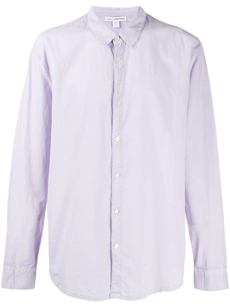 James Perse plain tailored shirt - Purple Cover