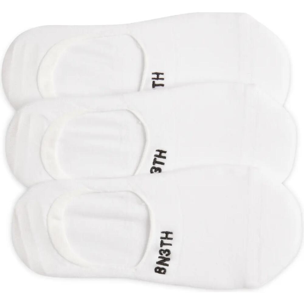 BN3TH 3-Pack Classic No-Show Socks in White Cover