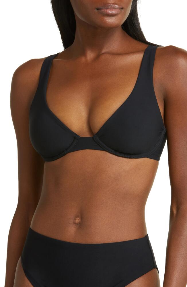 BONDI BORN Pamela Underwire Bikini Top in Black Cover