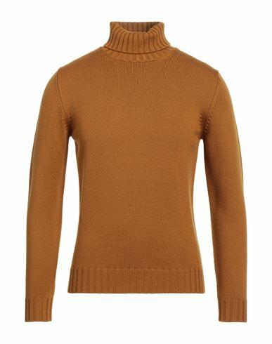 Filippo De Laurentiis Man Turtleneck Mustard Merino Wool Cover