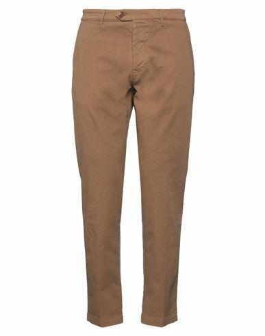 Tela Genova Man Pants Brown Cotton, Elastane Cover