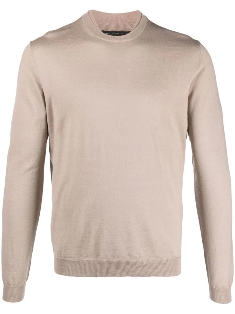 Low Brand layered-neckline merino wool jumper - Neutrals Cover