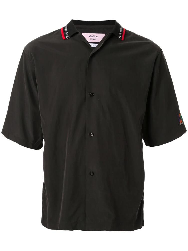 Martine Rose logo short-sleeve shirt - Black Cover