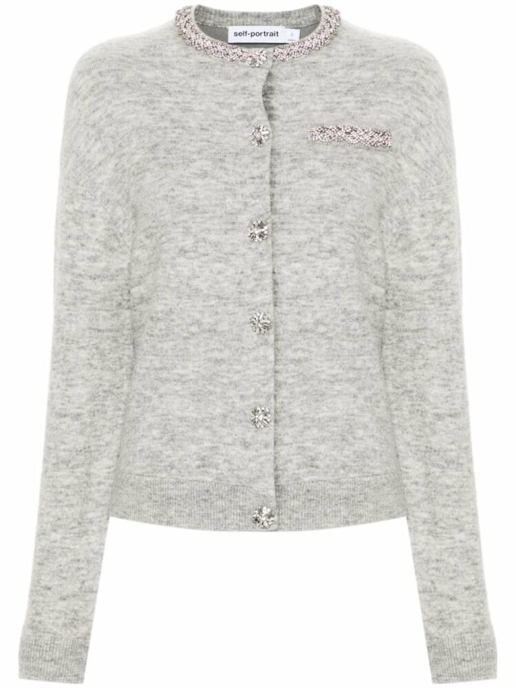 Self-Portrait mélange cardigan - Grey Cover