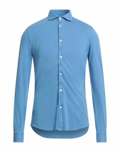 Fedeli Man Shirt Light blue Cotton Cover