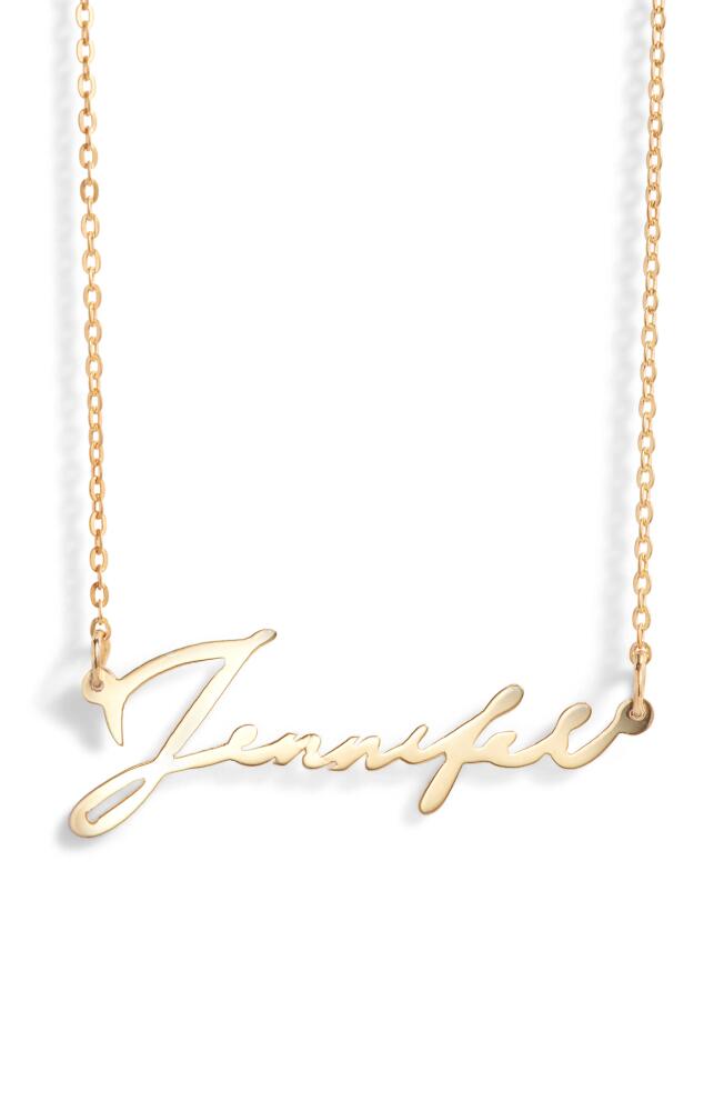 Argento Vivo Sterling Silver Argento Vivo Personalized Script Name Necklace in Gold Cover