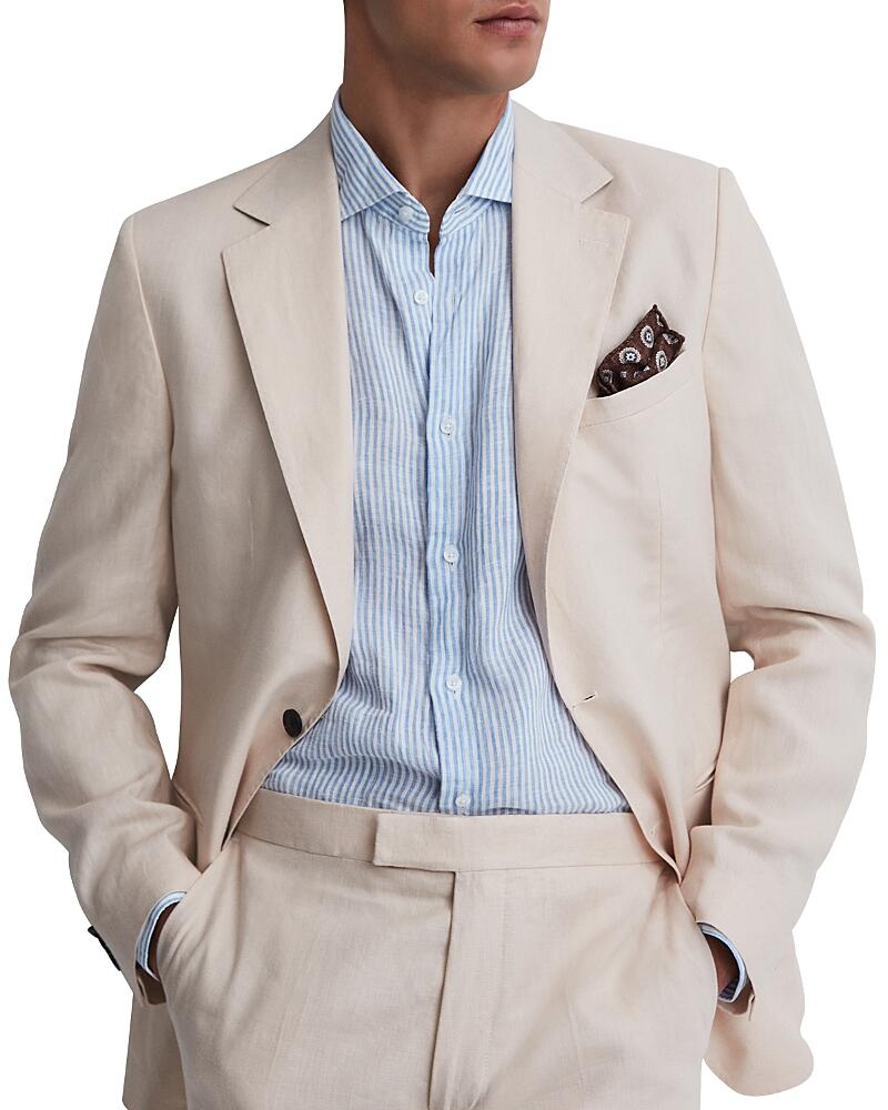 Reiss Kin Slim Fit Linen Blazer Cover