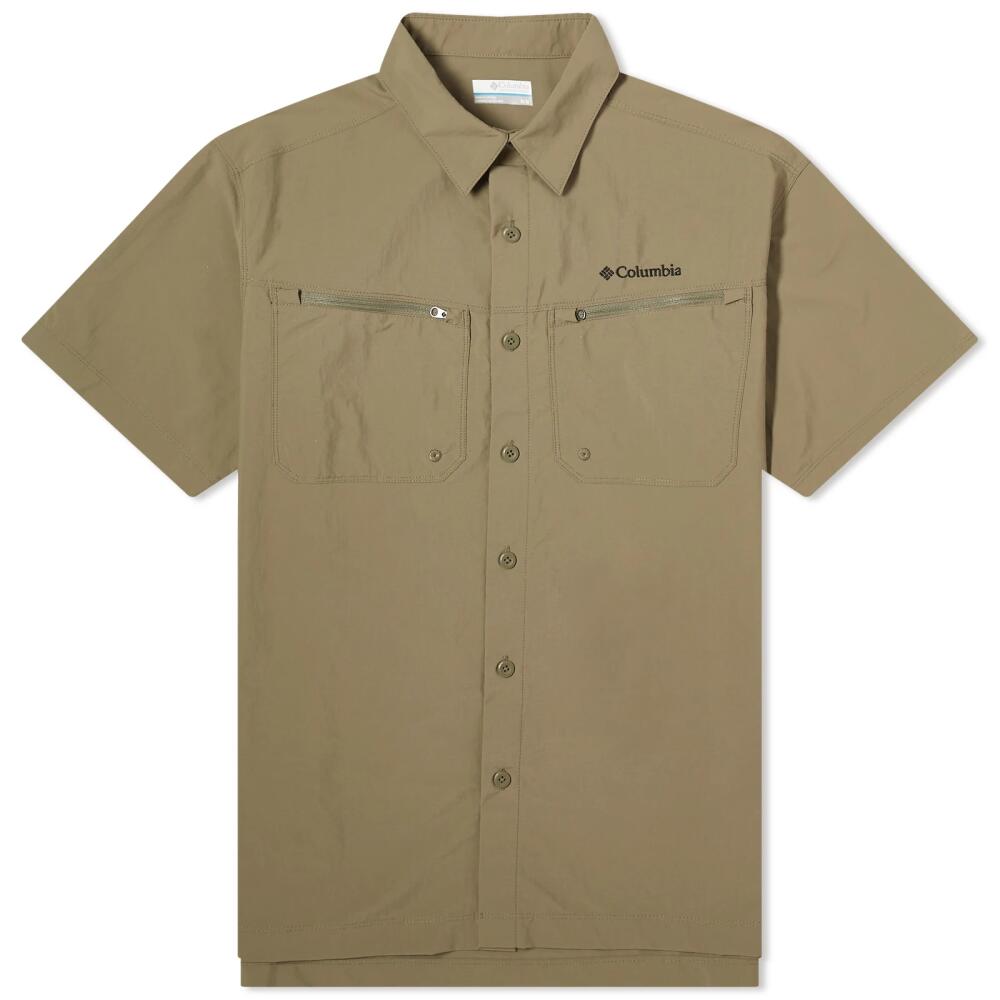 Columbia Men's Mountaindale™ Outdoor Short Sleeve Shirt in Stone Green Cover