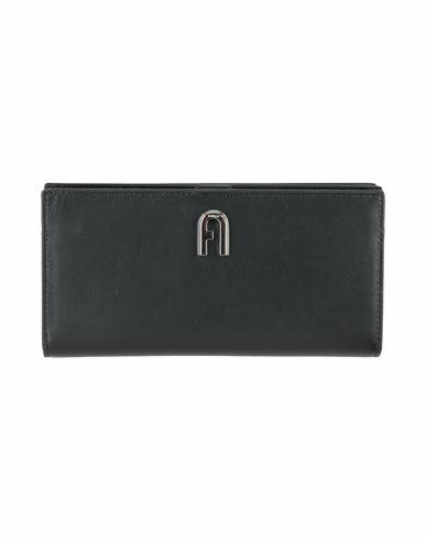 Furla Woman Wallet Black Leather Cover