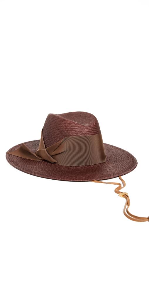 Freya Field Gardenia Straw Hat Chocolate Cover