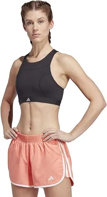 adidas Running Medium Support Bra (Black) Women's Bra Cover