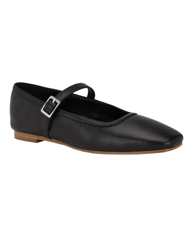 Calvin Klein Women's Greto Adjustable Strap Mary Jane Flats - Black Cover