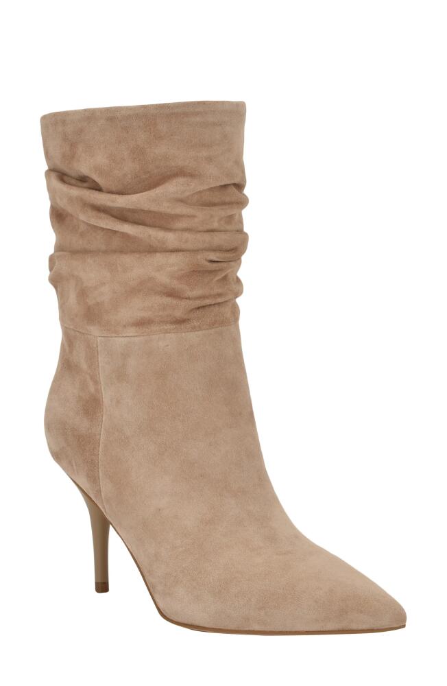 Calvin Klein Cerine Slouch Pointed Toe Bootie in Light Natural Cover