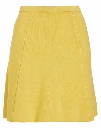 8 By Yoox Viscose Blend Knit Mini Skirt Woman Mini skirt Yellow Viscose, Polyester Cover